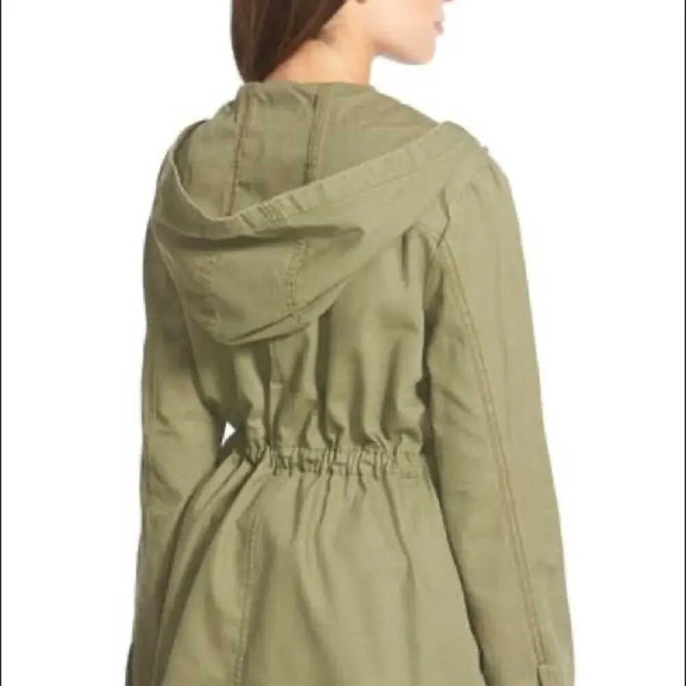 Nordstrom's bp Muted Maroon Hooded Field Utility Cargo Jacket Size Small - Picture 5 of 16